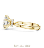 Load image into Gallery viewer, Maylaya Gems lab-grown diamond ring in yellow gold