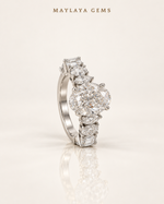 Load image into Gallery viewer, Maylaya Gems M063 — White Background Duo, soft white standing view