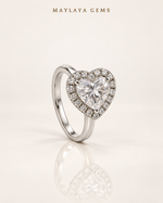 Load image into Gallery viewer, Maylaya Gems M_119 — White Background Duo, soft white standing view