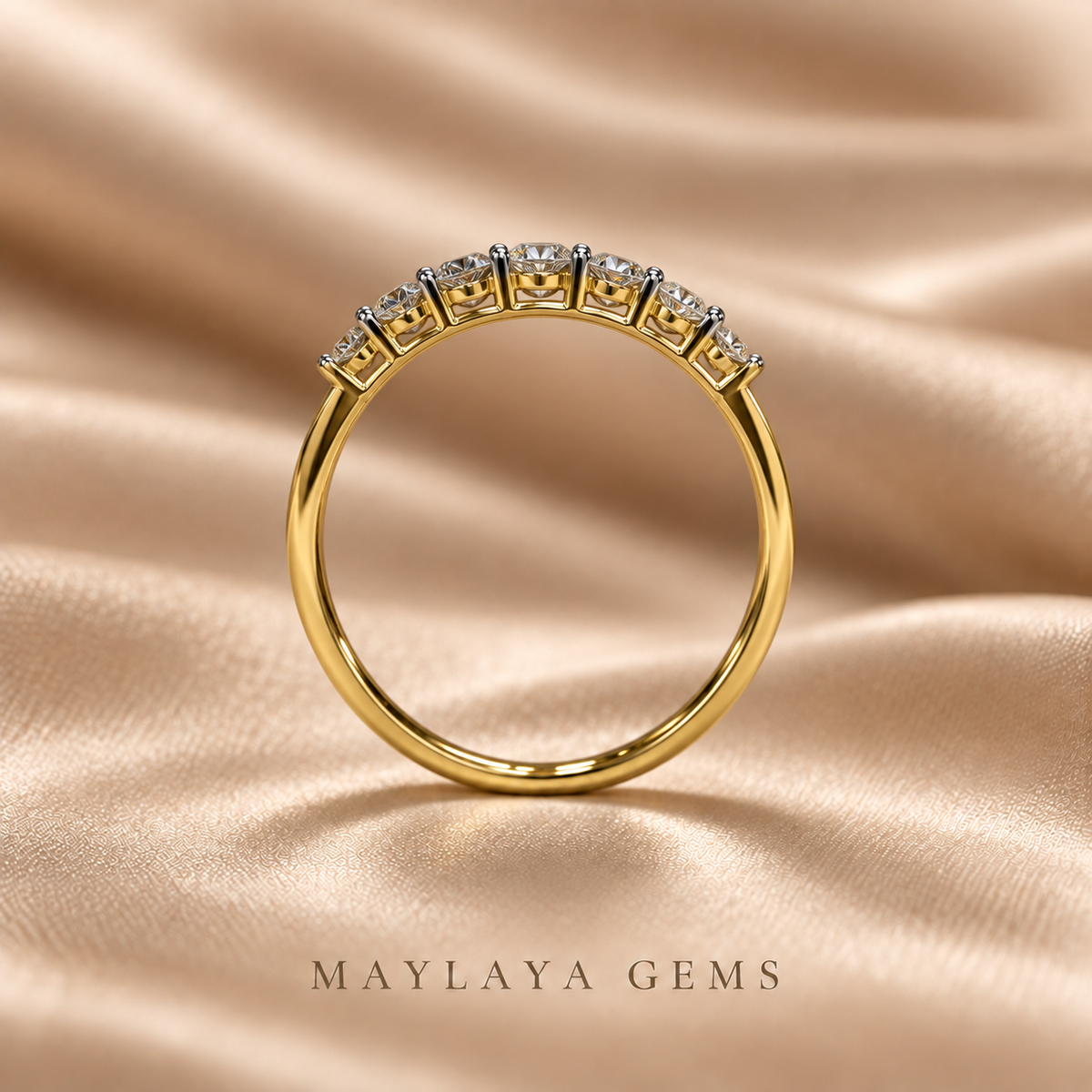 Maylaya gems m188 diamond ring — product view