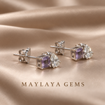 Load image into Gallery viewer, Maylaya Gems MGP8 — traditional champagne silk angled view