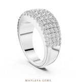 Load image into Gallery viewer, Maylaya Gems lab-grown diamond ring in white gold