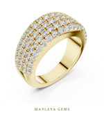 Load image into Gallery viewer, Maylaya Gems lab-grown diamond ring in yellow gold