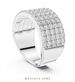 Load image into Gallery viewer, Maylaya Gems lab-grown diamond ring in white gold