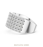 Load image into Gallery viewer, Maylaya Gems lab-grown diamond ring in white gold