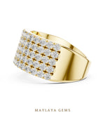 Load image into Gallery viewer, Maylaya Gems lab-grown diamond ring in yellow gold