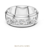 Load image into Gallery viewer, Maylaya Gems lab-grown diamond ring in white gold