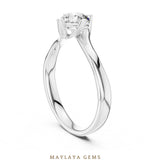 Load image into Gallery viewer, Maylaya Gems lab-grown diamond ring in white gold