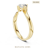 Load image into Gallery viewer, Maylaya Gems lab-grown diamond ring in yellow gold