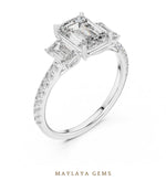 Load image into Gallery viewer, Maylaya Gems lab-grown diamond ring in white gold