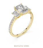 Load image into Gallery viewer, Maylaya Gems lab-grown diamond ring in yellow gold