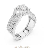Load image into Gallery viewer, Maylaya Gems lab-grown diamond ring in white gold