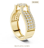 Load image into Gallery viewer, Maylaya Gems lab-grown diamond ring in yellow gold
