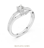 Load image into Gallery viewer, Maylaya Gems lab-grown diamond ring in white gold