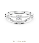 Load image into Gallery viewer, Maylaya Gems lab-grown diamond ring in white gold