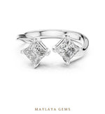 Load image into Gallery viewer, Maylaya Gems lab-grown diamond ring in white gold