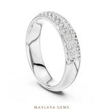 Load image into Gallery viewer, Maylaya Gems lab-grown diamond ring in white gold