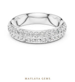 Load image into Gallery viewer, Maylaya Gems lab-grown diamond ring in white gold
