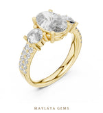 Load image into Gallery viewer, Maylaya Gems lab-grown diamond ring in yellow gold
