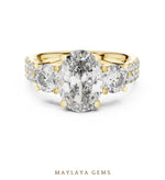 Load image into Gallery viewer, Maylaya Gems lab-grown diamond ring in yellow gold