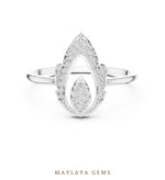 Load image into Gallery viewer, Maylaya Gems lab-grown diamond ring in white gold