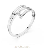 Load image into Gallery viewer, Maylaya Gems lab-grown diamond ring in white gold