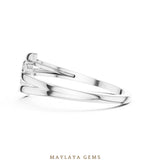 Load image into Gallery viewer, Maylaya Gems lab-grown diamond ring in white gold