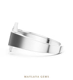 Load image into Gallery viewer, Maylaya Gems double square lab-grown diamond band in white gold