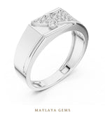 Load image into Gallery viewer, Maylaya Gems wide pave lab-grown diamond band in white gold