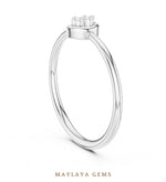 Load image into Gallery viewer, Maylaya Gems petite duo lab-grown diamond ring in white gold