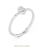 Load image into Gallery viewer, Maylaya Gems petite duo lab-grown diamond ring in white gold
