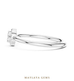 Load image into Gallery viewer, Maylaya Gems petite duo lab-grown diamond ring in white gold