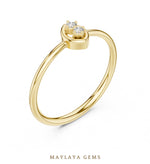 Load image into Gallery viewer, Maylaya Gems petite duo lab-grown diamond ring in yellow gold