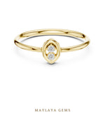 Load image into Gallery viewer, Maylaya Gems petite duo lab-grown diamond ring in yellow gold