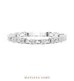 Load image into Gallery viewer, Maylaya Gems round dot eternity lab-grown diamond band in white gold