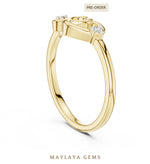 Load image into Gallery viewer, Maylaya Gems interlocking hearts lab-grown diamond ring in yellow gold