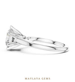 Load image into Gallery viewer, Maylaya Gems round six-prong solitaire lab-grown diamond ring in white gold