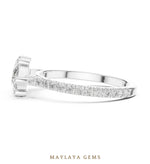 Load image into Gallery viewer, Maylaya Gems east-west marquise pave lab-grown diamond ring in white gold