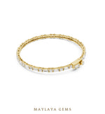 Load image into Gallery viewer, Maylaya Gems men's diamond bracelet — Yellow Gold