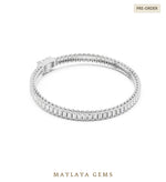 Load image into Gallery viewer, Maylaya Gems men's diamond bracelet — White Gold