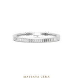 Load image into Gallery viewer, Maylaya Gems men's diamond bracelet — White Gold