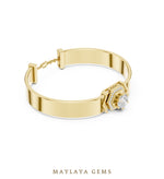Load image into Gallery viewer, Maylaya Gems men's diamond bracelet — Yellow Gold