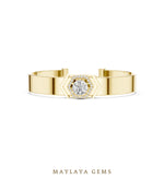 Load image into Gallery viewer, Maylaya Gems men's diamond bracelet — Yellow Gold