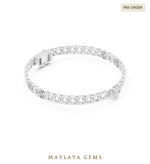 Load image into Gallery viewer, Maylaya Gems men's diamond bracelet — White Gold
