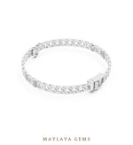 Load image into Gallery viewer, Maylaya Gems men's diamond bracelet — White Gold