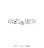 Load image into Gallery viewer, Maylaya Gems men's diamond bracelet — White Gold