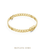 Load image into Gallery viewer, Maylaya Gems men's diamond bracelet — Yellow Gold