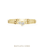 Load image into Gallery viewer, Maylaya Gems men's diamond bracelet — Yellow Gold
