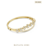 Load image into Gallery viewer, Maylaya Gems lab-grown diamond bracelet in yellow gold