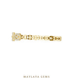 Load image into Gallery viewer, Maylaya Gems lab-grown diamond bracelet in yellow gold